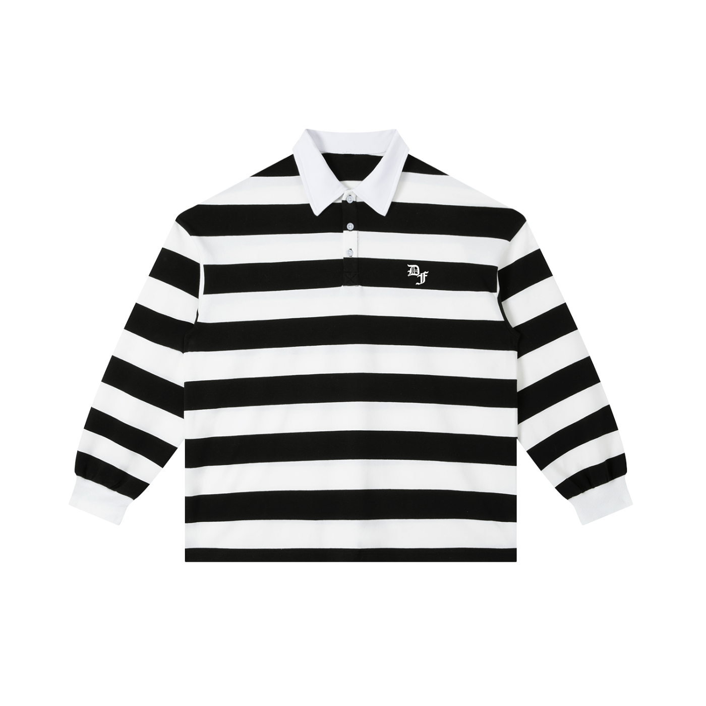 #DF - Block Stripe Polo Shirt - 230 GSM